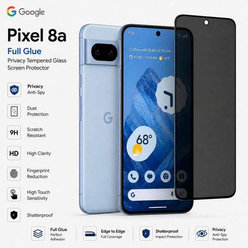 Google pixel 8 Series Screen Protector Privacy (10 Pcs)