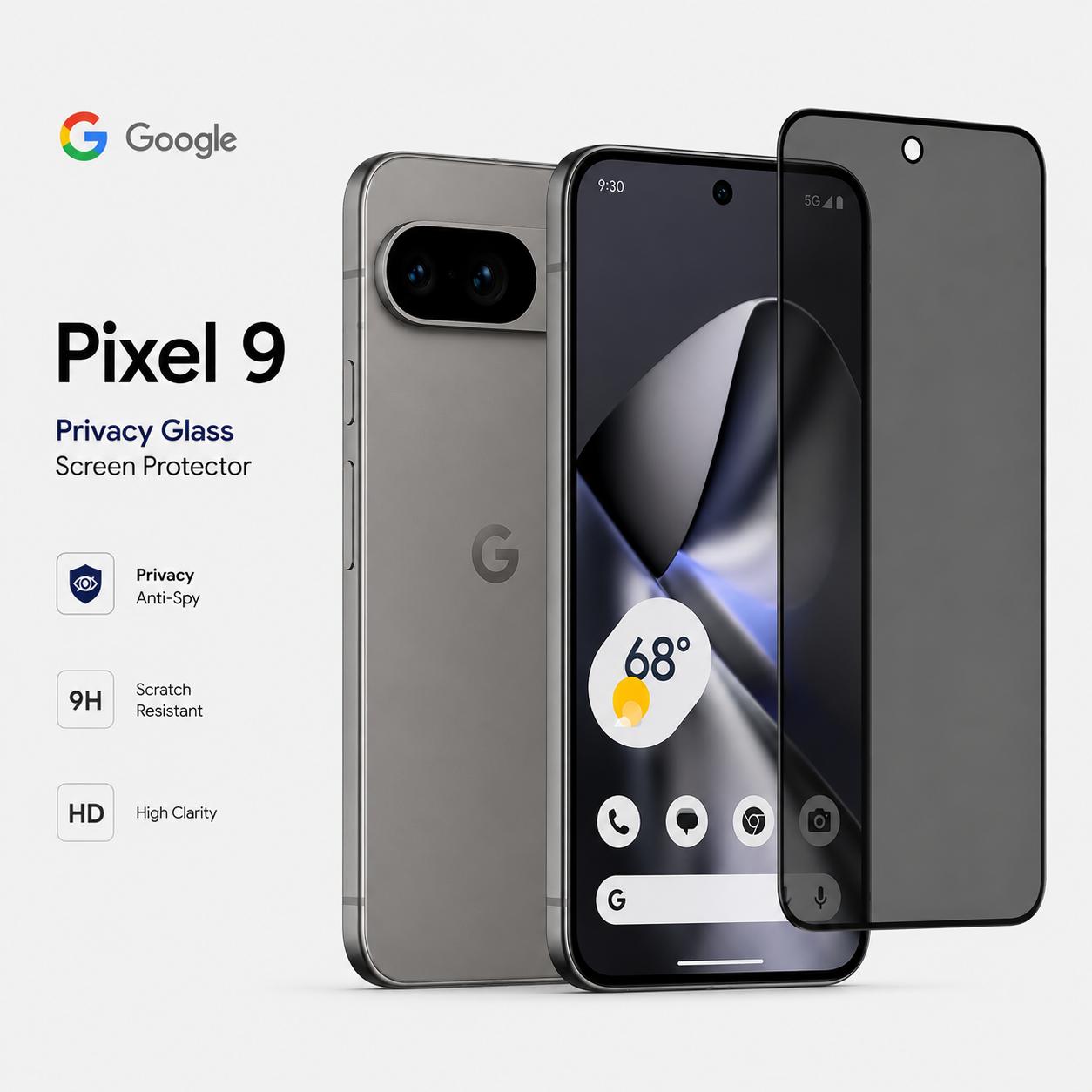 Google pixel 9 Series Screen Protector Privacy (10 Pcs)