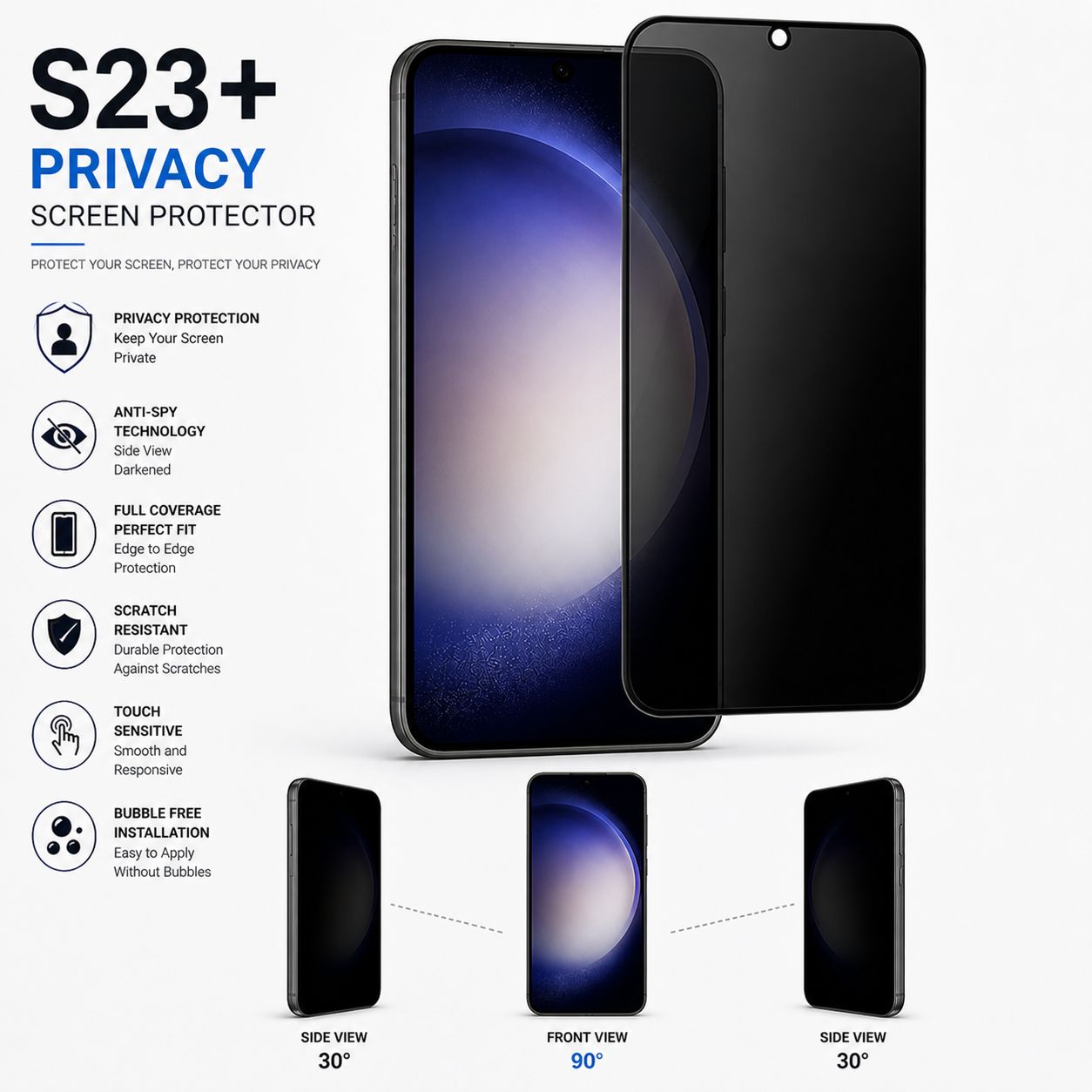 Samsung S23 Series Screen Protector Privacy (10 Pcs)