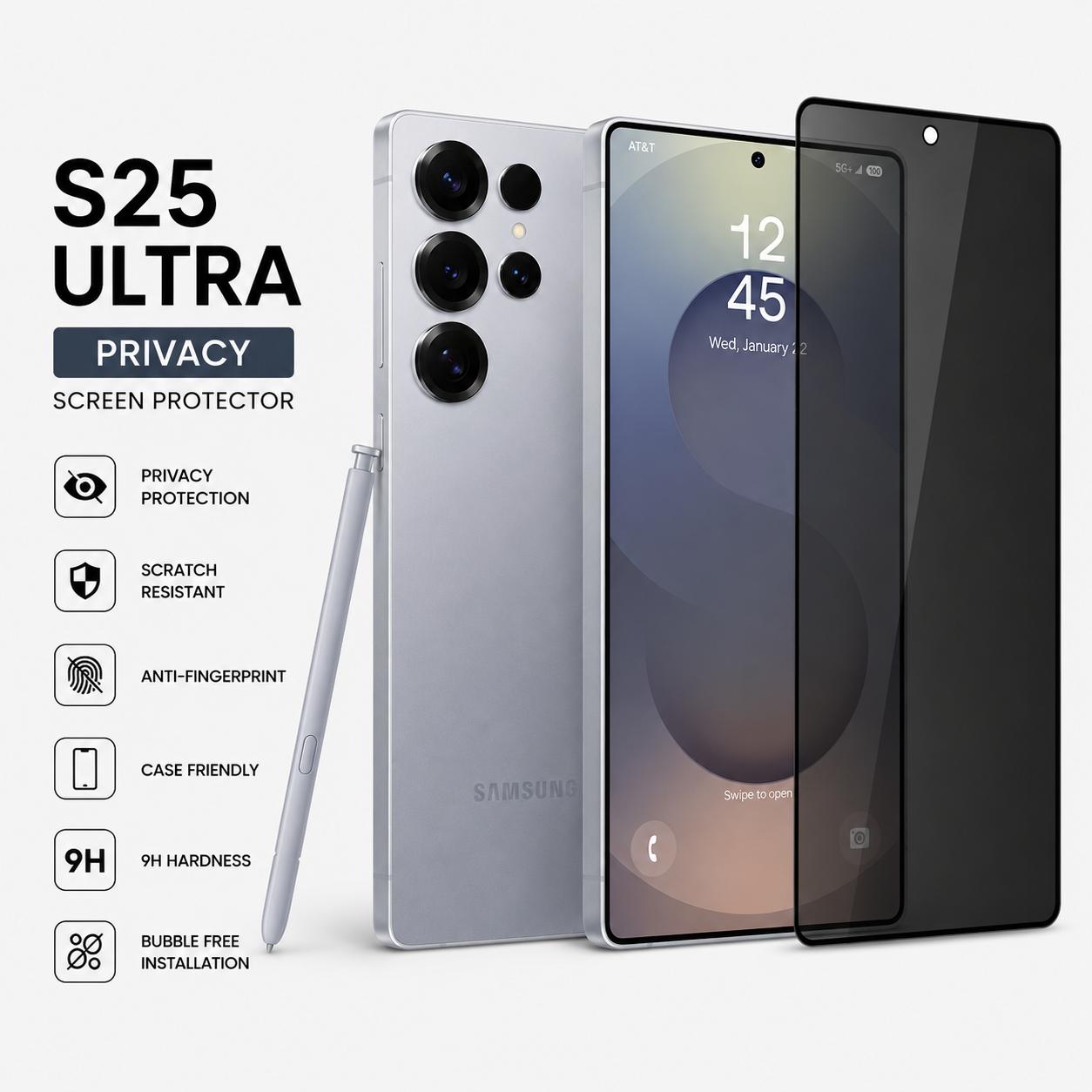 Samsung S25 Series Screen Protector Privacy (10 Pcs)