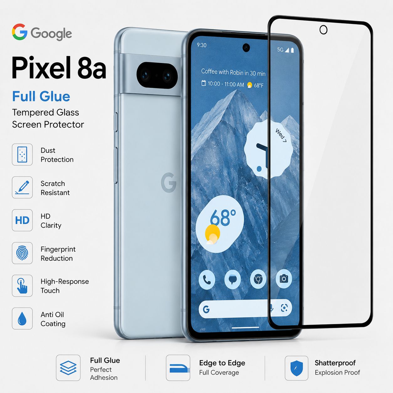 Google pixel 8 Series Screen Protector (10 Pcs)