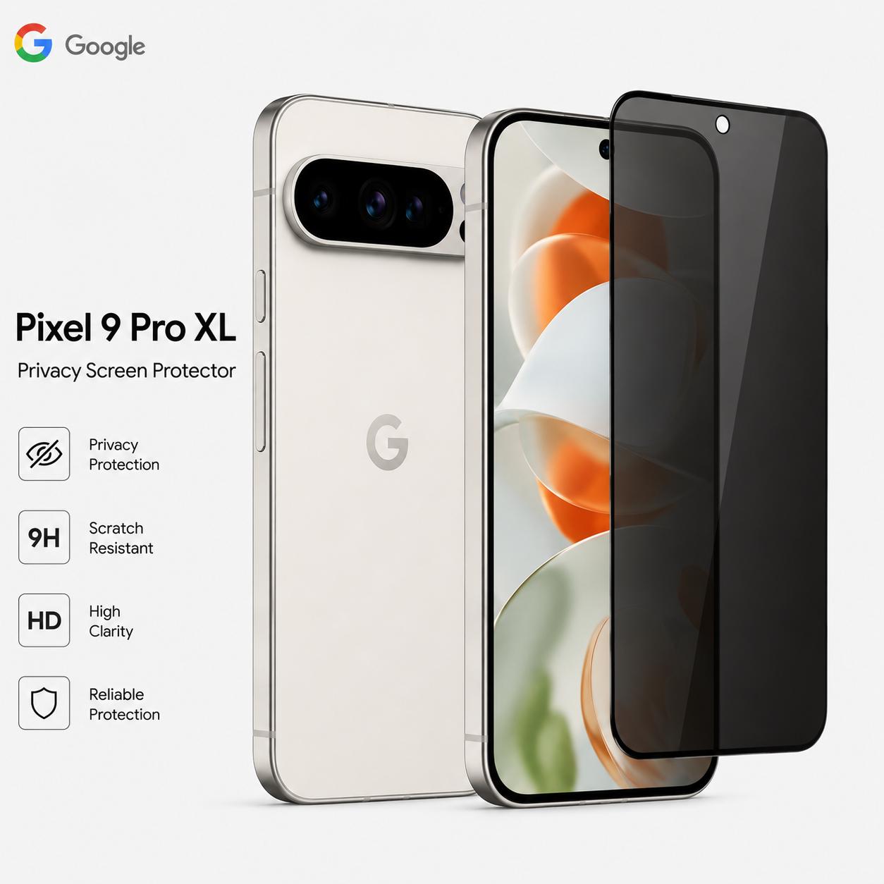 Google pixel 9 Series Screen Protector Privacy (10 Pcs)